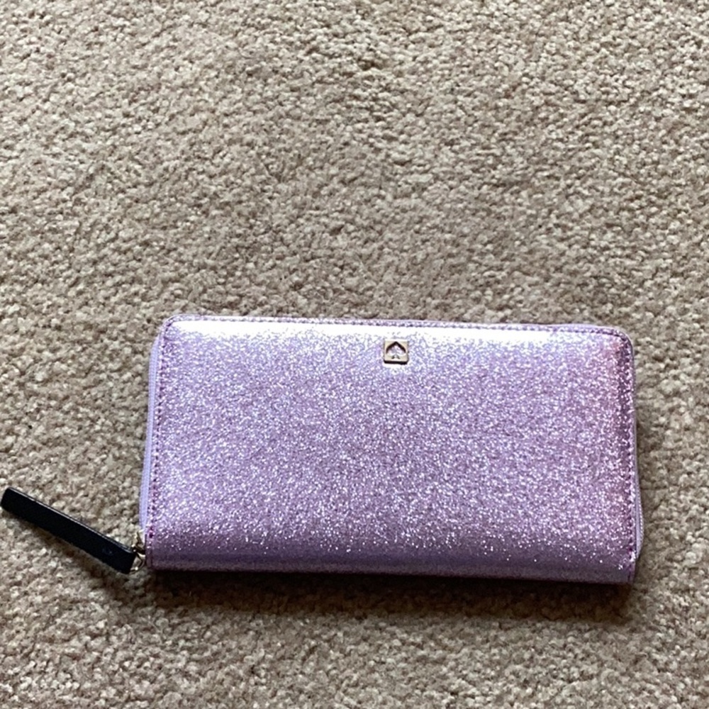 Kate spade sparkle purple wallet